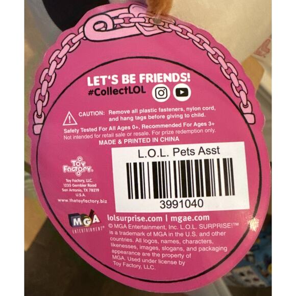 LOL Surprise Pets Plush Stuffed Animal Toy 6 “ Doll Sitting New Kitty Series 3 - Picture 5 of 7